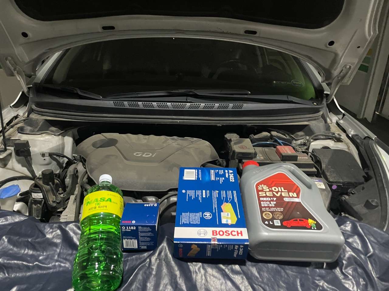 에어클리너 교체 사진