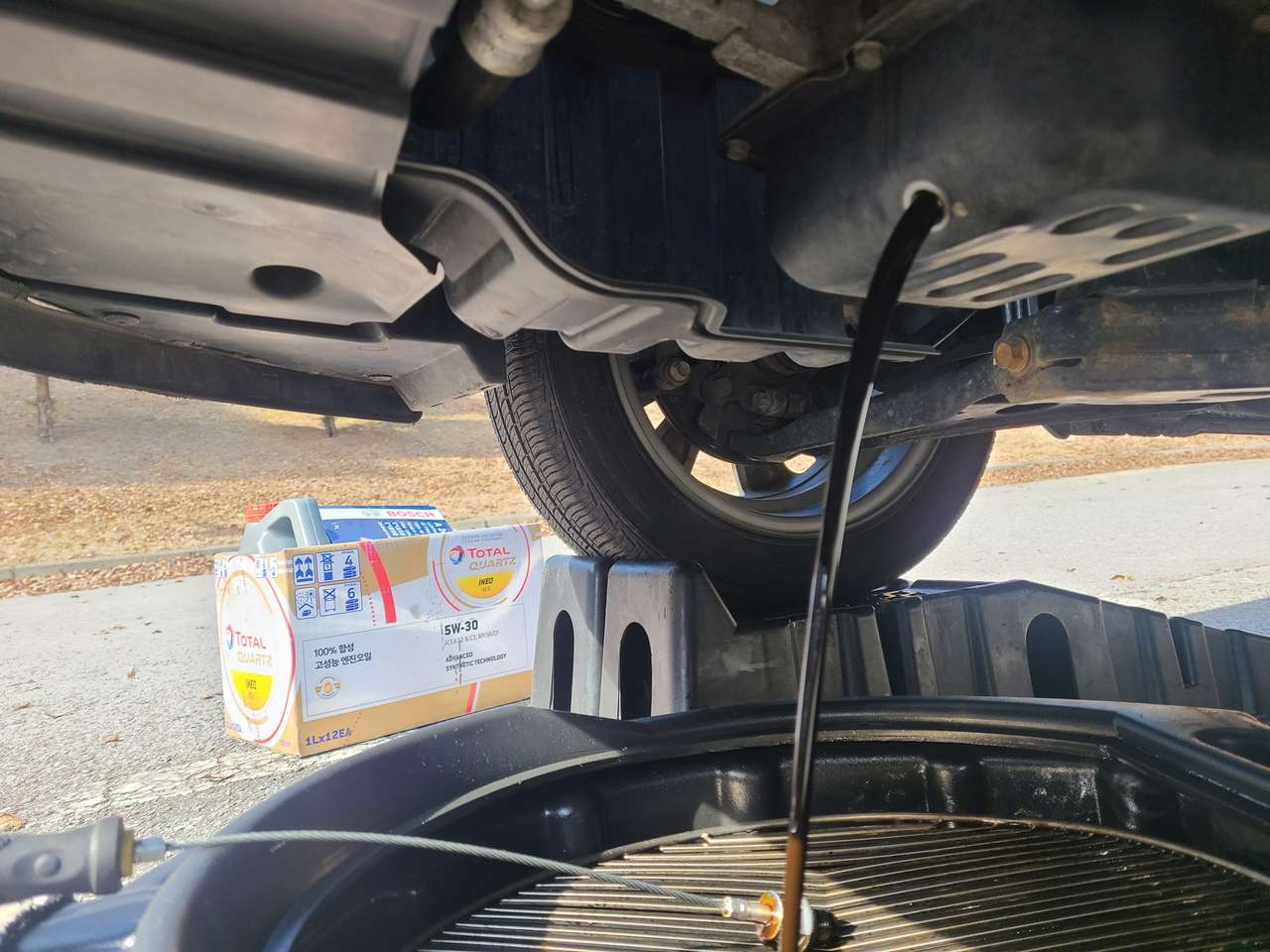 폐유 배출 사진